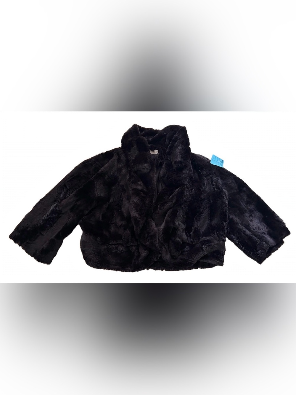 Robbie Bee Black Faux Fur Teddy Jacket